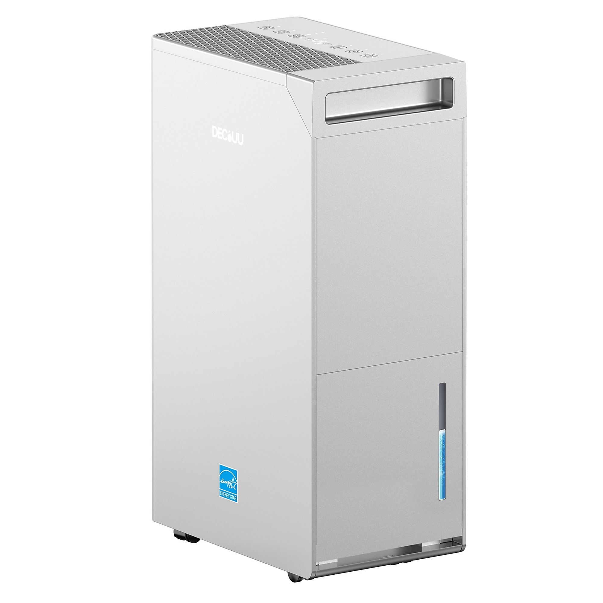 EdenDirect Dehumidifier — 100 Pt., 5,000 Sq. Ft. Coverage, 1.45-Gallon Bucket, 3 Drainage Options, Smart Control, All-Copper Coils, White, Model# NTE-F9DQ889B